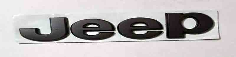 Jeep Matte Black Logo Emblem Badge Sticker