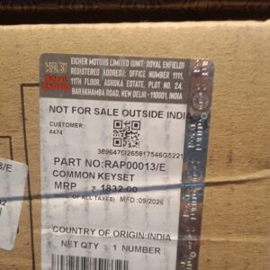 PART-NO-RAP00013E-COMMON-KEYSET